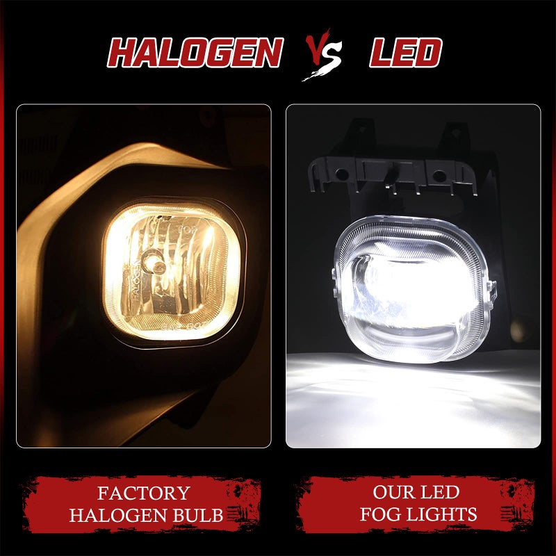 BUNKER INDUST LED Fog Lights for 2005 2006 2007 Ford F250 F350 F450 F550 SUPER DUTY, OEM Bumper Driving Fog Lamp Kit - Image 2